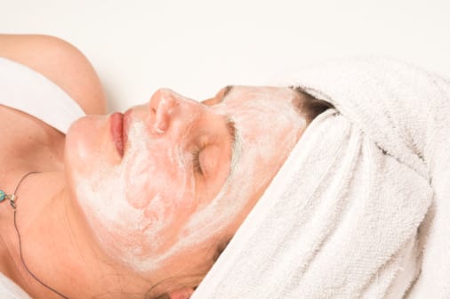 spa mask over white
